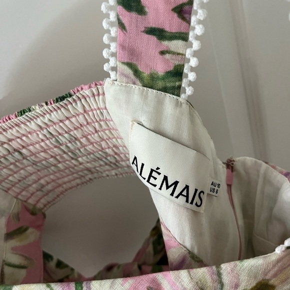 Alemais Pink Floral Mini Dress - Picture 8 of 9